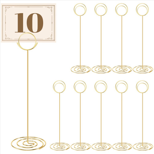 10Pcs 8,75 polegadas N?mero de mesa Suportes para recep??o de formatura de casamento