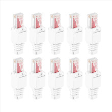 10 x Network Connectors Tool-Free RJ45 CAT6 LAN UTP Cable Plug