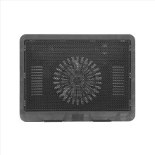 Laptopfläktkylplatta, Bärbar kylfläkt med 2-i-1 USB-port