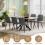 Joolihome Extendable Dining Table, Rectangular Kitchen Table 3