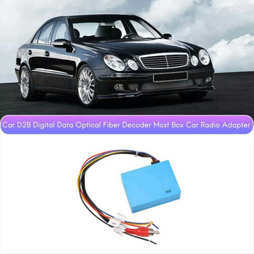 D2B Glasfaser-Dekodierung Auto-Radio-Adapter | Digitaldaten über Glasfaser, 12V 1