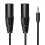 Multi-Function Male Jack to Double XLR Extension Cable 6.35/3.5mm 1