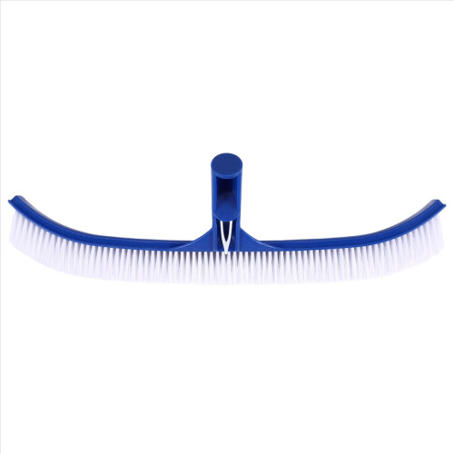 Escova de piscina azul de 18 polegadas com cabo para limpeza de parede de piscina 2