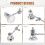 Basdrumpedaal Beater Verstelbare Hamer Percussie-instrument 7