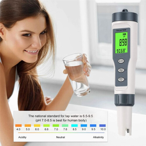 Ψηφιακός μετρητής PH 3 σε 1 για νερό, TDS/PH/Temp Meter, Water Tester 1