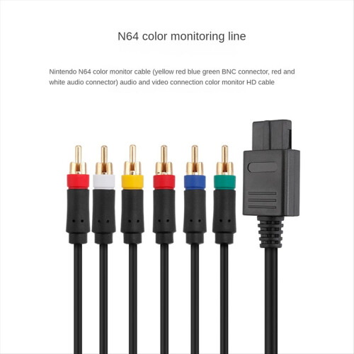 Καλώδιο RGB/RGBS για κονσόλα βίντεο N64 SFC SNES χωρίς προσαρμογέα BNC 1