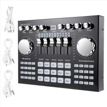 K1 Geluidskaart en Mengpaneel voor Streaming Audio, Bluetooth 5.0 Universeel