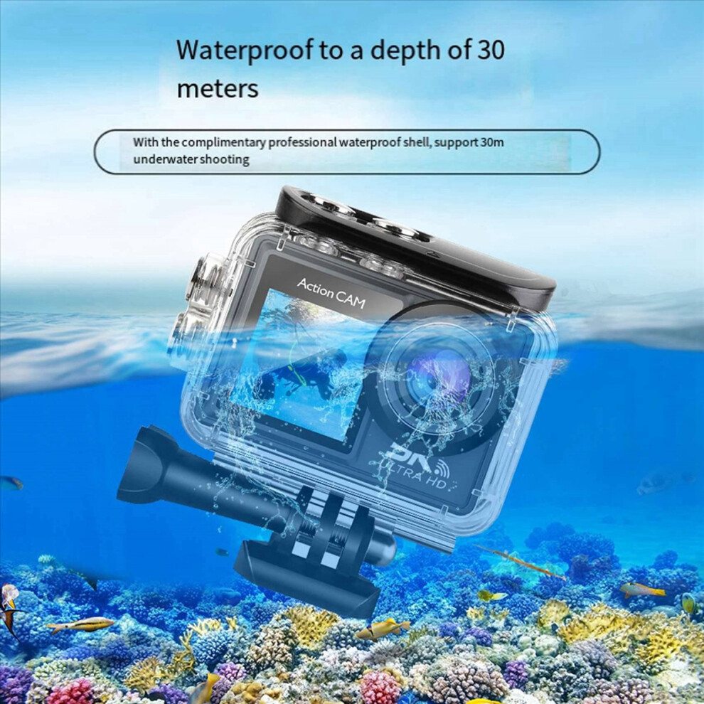 Wifi Anti-Shake Action Camera 5K 30Fps Dual Screen 170 Wide Angle 4853896808276