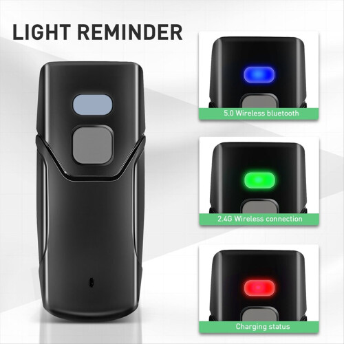 Trådlös 1D streckkodsläsare Bluetooth mini-skanner 2