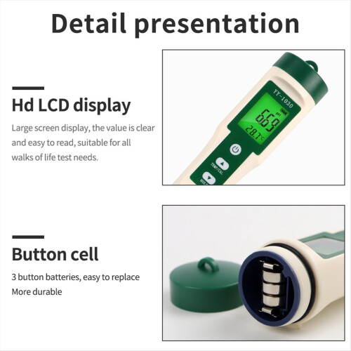Professional Food PH Meter High Accuracy Sensor Temp Acidity Tester 2