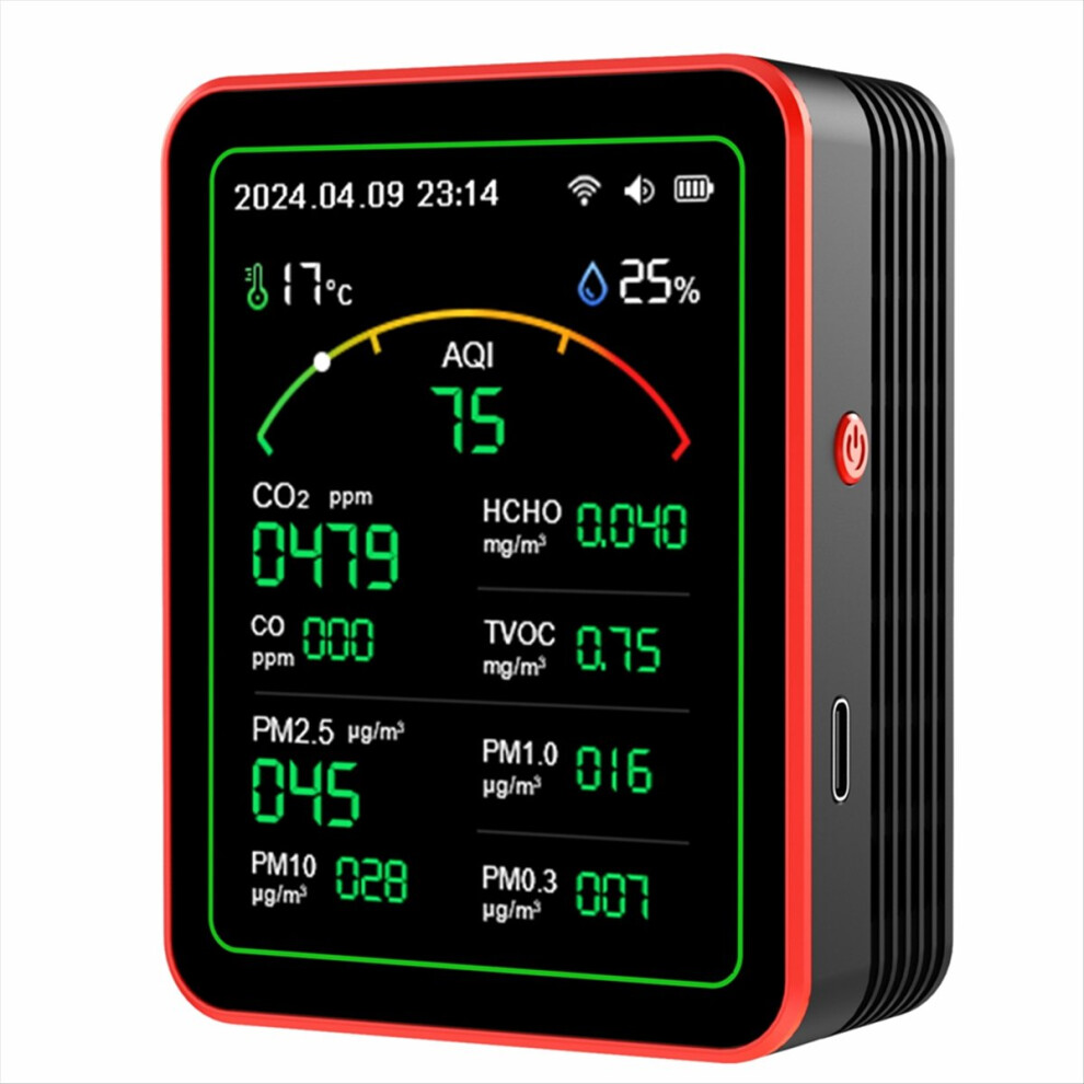 Markenlos 15 In 1 Air Quality Detector Portable Tvoc Hcho