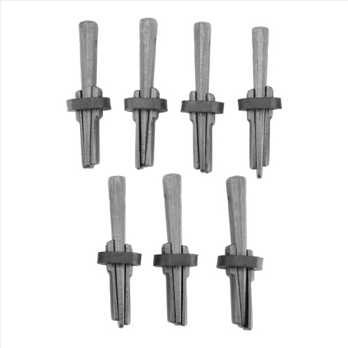7 Σετ Stone Splitter 9/16 in Metal Plug σφήνες και φτερά