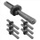 7 Σετ Stone Splitter 9/16 in Metal Plug σφήνες και φτερά 3