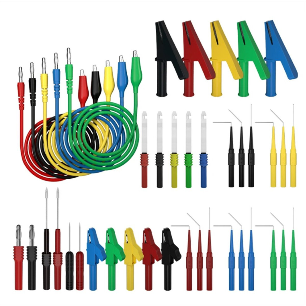 41Pcs Multimeter Test Lead Kit 4Mm Banana Plug To Alligator Clip 4853896814673