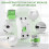 AC 2P 6KA RCCB RCD 230V Interruttore differenziale 2P 16A 10MA 7
