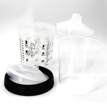 1 conjunto de copo de tinta descart?vel de 600 CC, tipo tanque de mistura de tinta