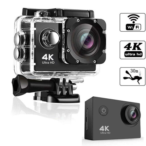 Bewegingscamera, 4K HD-camera Wifi Duiksportcamera DV Waterdicht 1