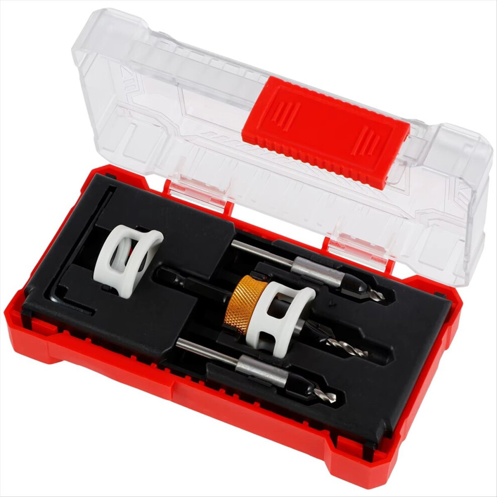 Countersink Drill Bit Set With Adjustable Depth Stop 4852209337168