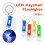 100 stuks mini zaklamp sleutelhanger bulk mini sleutelhanger 2