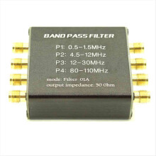 Filtru radio Malachite Pre-filtru BPF Bandpass 50 Ohm, mufă SMA