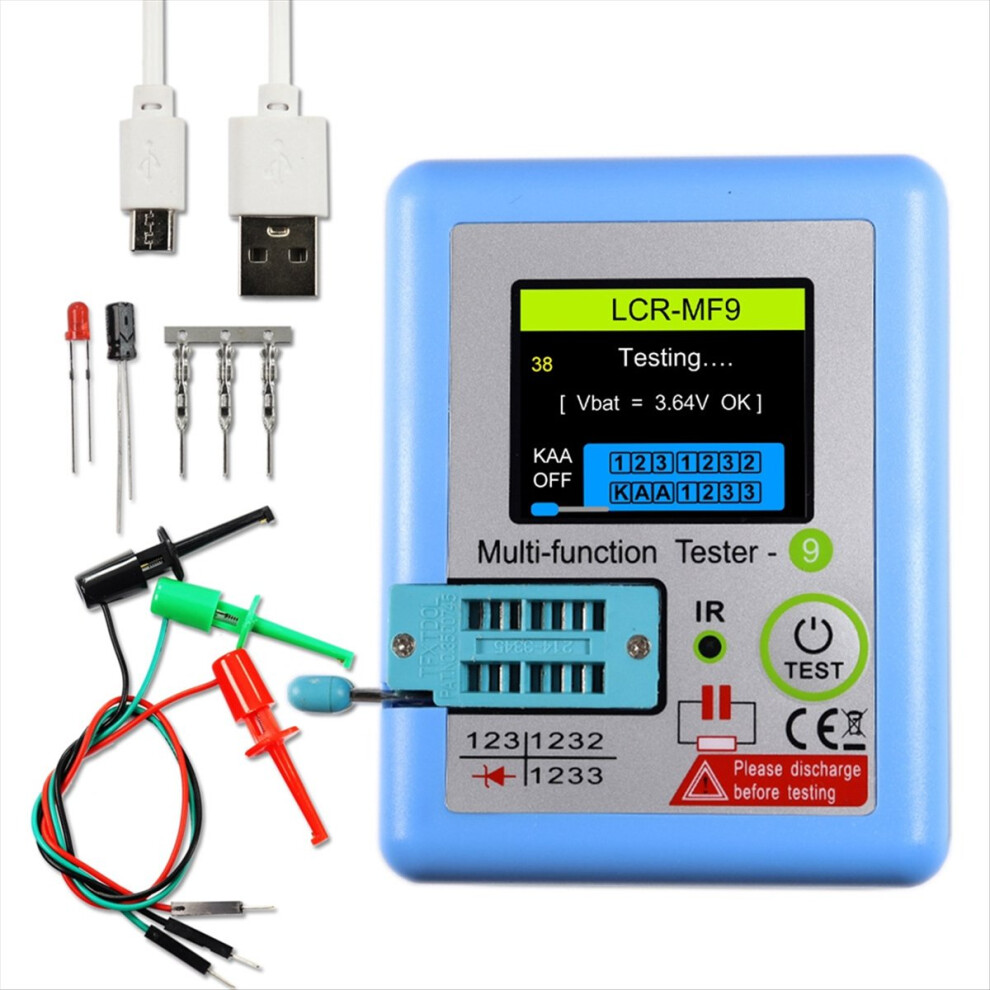 Lcr-Mf9 Tft Lcd Display Multi-Meter Transistor Tester 4852209334341