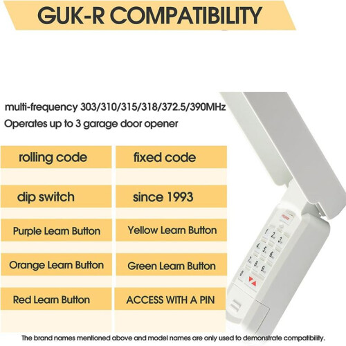 Universal Garage Door Opener Keypad for Genie 1