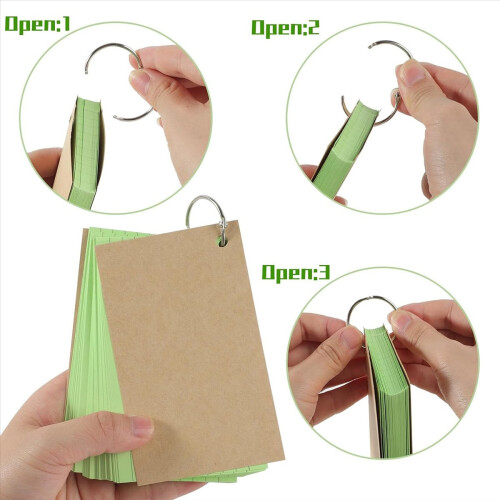 Flash Cards, 600 PCS Multicolor Index Cards Κάρτες αναθεώρησης 2