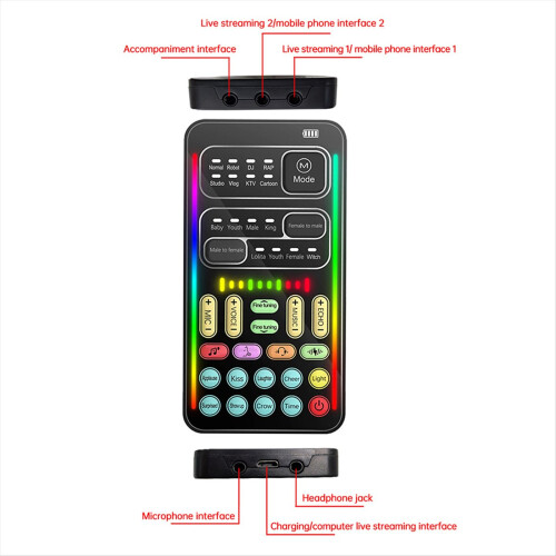 I9 Voice Changer Multiple Audio Effect Bluetooth Live -??nikortit