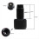 M16X1.5 Threads Προσαρμογέας εξοικονόμησης CO2 88G 90G Προσαρμογέας εξοικονόμησης CO2 Μαύρο 7