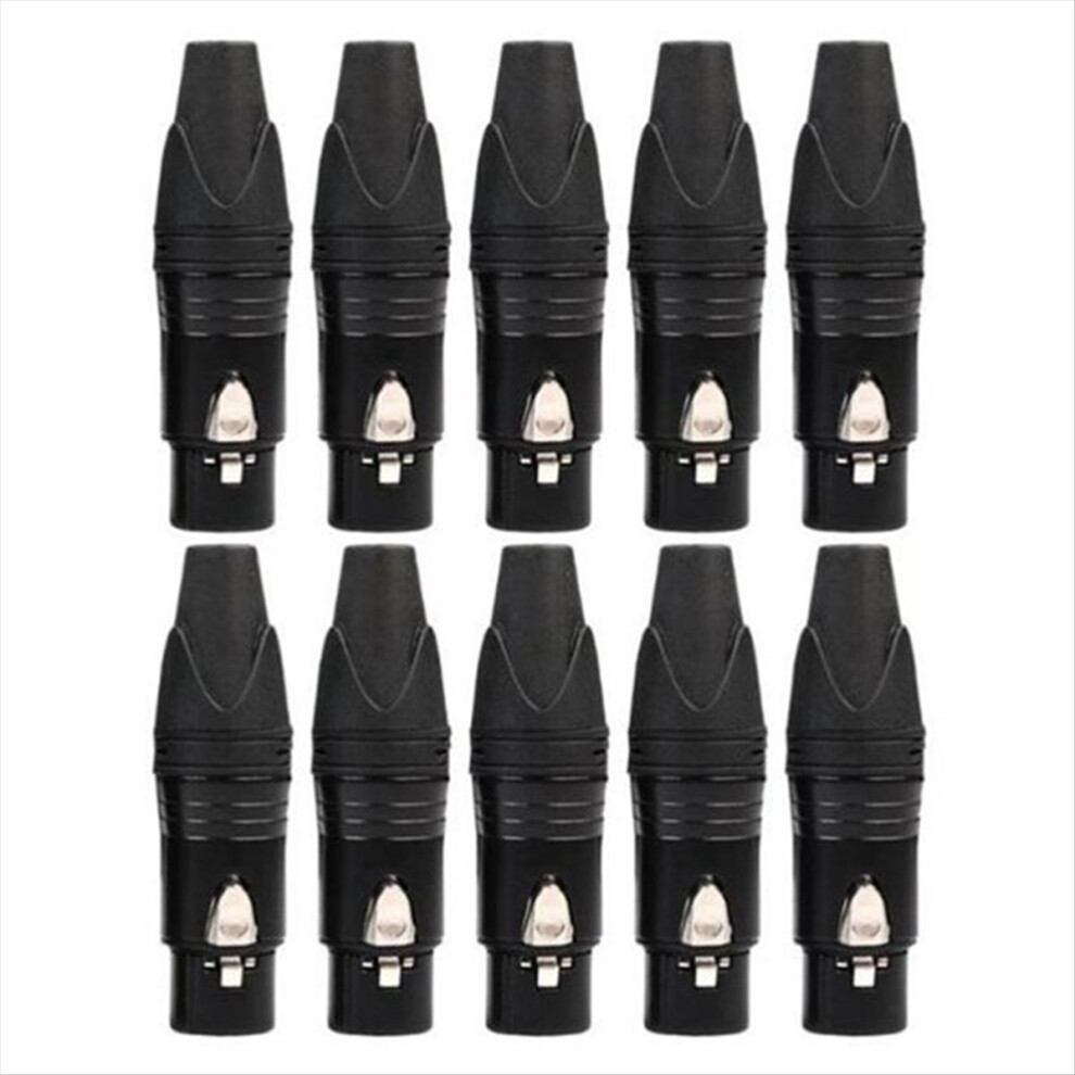 10Pcs Diy 3Pin Xlr Adapter Socket Xlr Aviation Connector( Female) 4852209344371