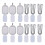 Sublimation Rhinestone Trays Pendant Set, Rectangle Style 2