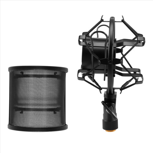 Microfoon schokdemper met microfoonfilter schokdemper houder clip 2