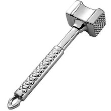 Meat Tenderizer The New Stainless Steel Meat Hammer Double Sided Cutlet Tenderizer Dishwasher Safe Stainless Steel Meat Tray for Sch