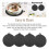 5 Pack Electric Induction Protector Mat Anti-slip Mat , Μαύρο 5