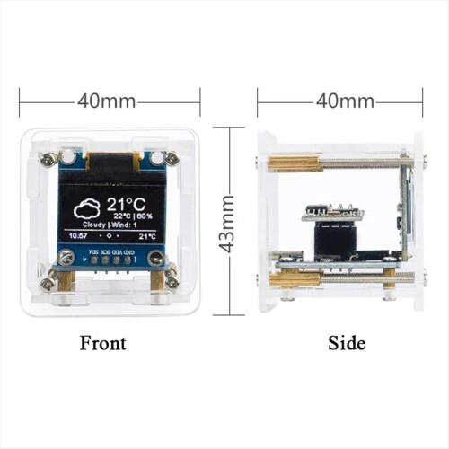 DIY Weather Clock Kit Module WIFI Internet of Things Time 1