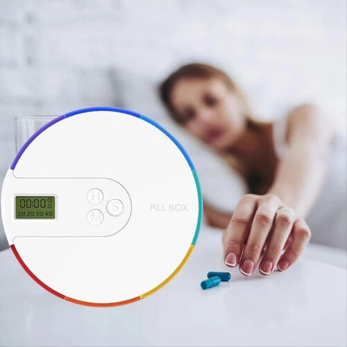 7-dages automatisk pilledispenser ugentlig smart timing pillepåmindelse 2