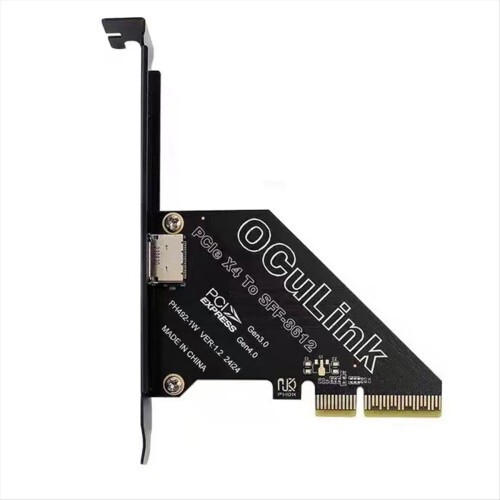 PCIe 4.0 X4 til Oculink SFF8611/8612 udvidelseskort til Windows/Linux