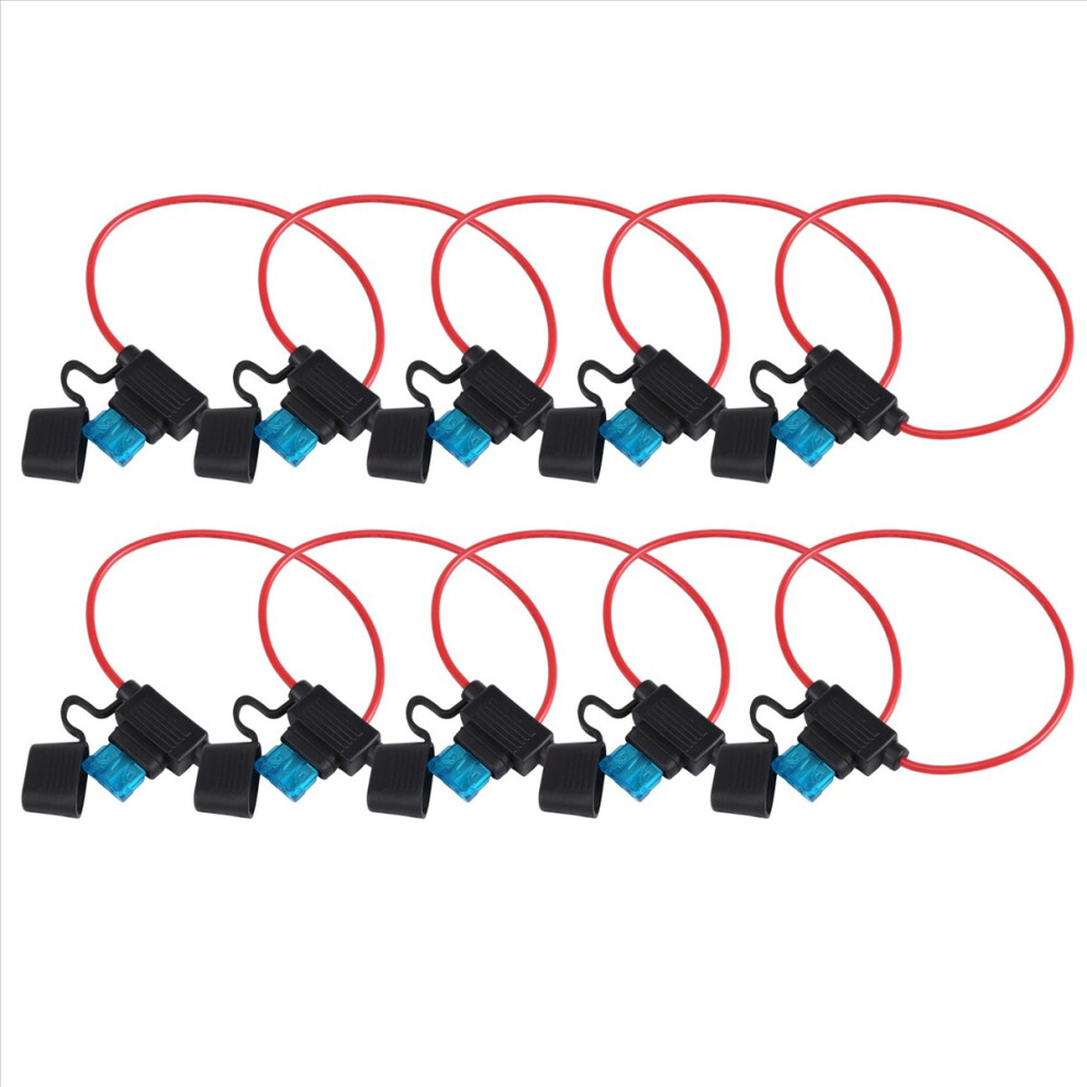 Car Insert With Wire Fuse Holder 10 Pcs 15 Amp Standard Fuses 4852209356862