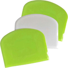 3 dough scrapers