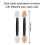 100Pcs Dual Sides Eye Shadow Sponge Applicators 6