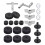 Ανταλλακτικά Cymbal 23Pcs Εξαρτήματα τυμπάνου με βάση Cymbal 1