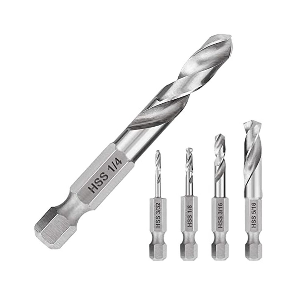 1/4 Hex Shank Drill Bit Set 5PCS Stubby Drill Bit Set-image-OPC-PG8QYT6-NEW