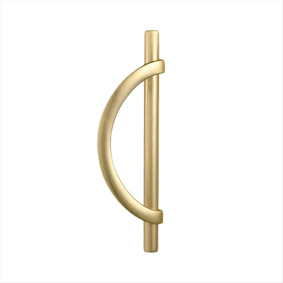 2Pcs Gold Cabinet Pulls Drawer Pulls Half Moon Shape Cabinet Pulls B 4852209353977