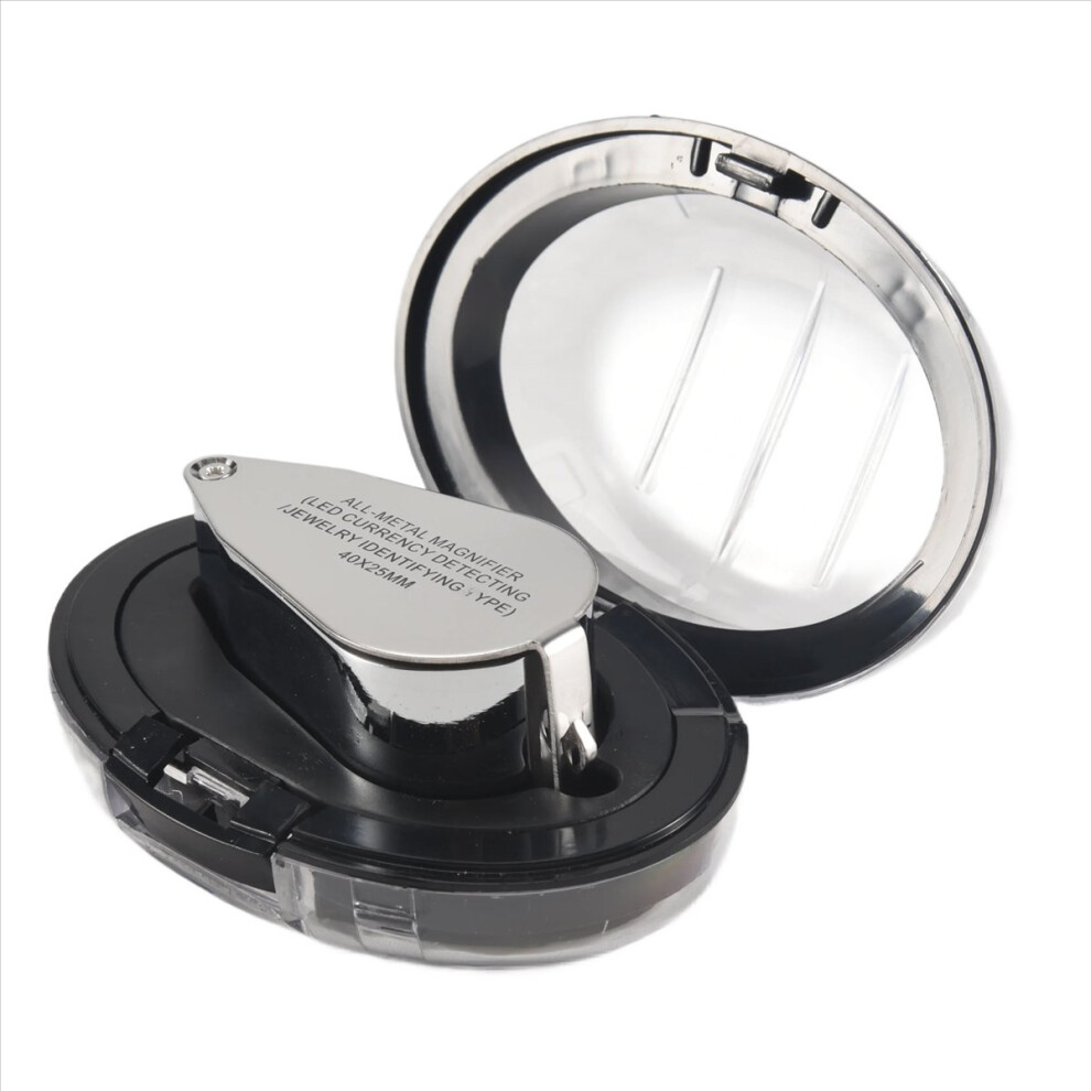 Markenlos 40X Led Pocket Magnifier Jeweller Eye Glass Loop Len Magnifying Loupe