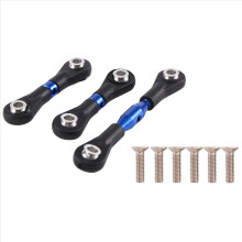 3-teiliges Metall-Lenkgest?nge, Verbindungsstange, Spurstange f?r TT-01 TT01, Blau