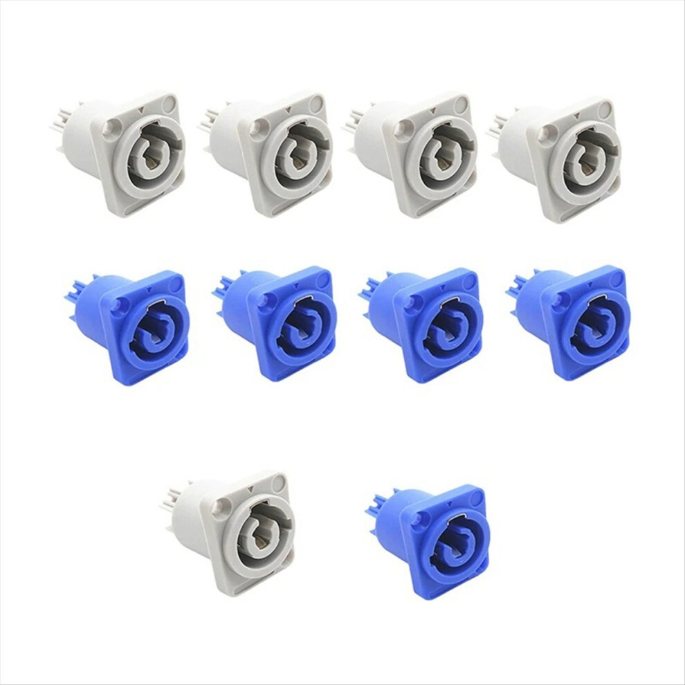 10Pcs 3 Pin 20A 250V Ac Powercon Connector Socket 4852209362139