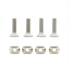 4Pcs M8 Hydrofoil Montagem Lat?o T-Nuts Acess?rios de Surf Prata