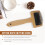 Ταπετσαρία υφαντικής χτένας Μακραμέ Slicker Brush Βαμβακερό σχοινί Ανοιχτός κόμπος 6