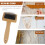 Ταπετσαρία υφαντικής χτένας Μακραμέ Slicker Brush Βαμβακερό σχοινί Ανοιχτός κόμπος 5