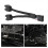 Μητρική πλακέτα υπολογιστή USB 2.0 9 Pin to Dual 9 Pin Extension Cable Black 3